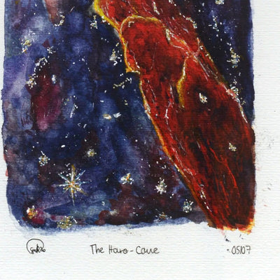 Haro-Cane fine art print, close-up of the signature and edition number